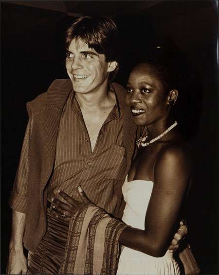 Young Alfre with her husband Spencer after their marriage.