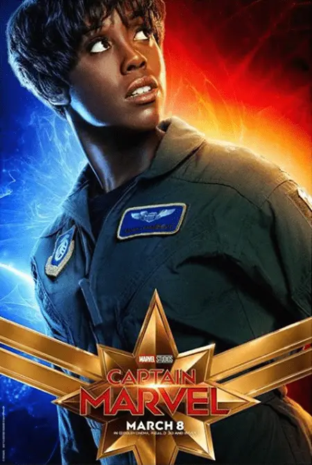 Maria Rambeau on the poster of Captain Marvel.