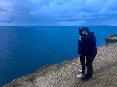 Hera Hilmar with a mystery man in Iceland whom she is supposedly dating.