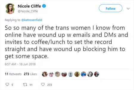 Nicole Cliffe said she received emails of wrong doings by Jesse Singal but this was, again, all unfounded allegations.
