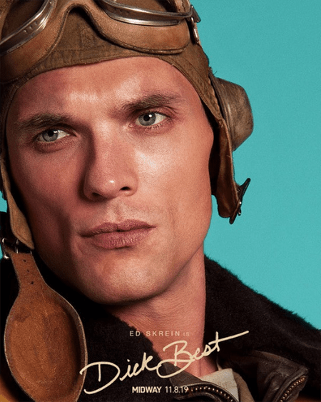Ed Skrein is playing the real-life character of Dick Best in the upcoming World War II movie Midway.