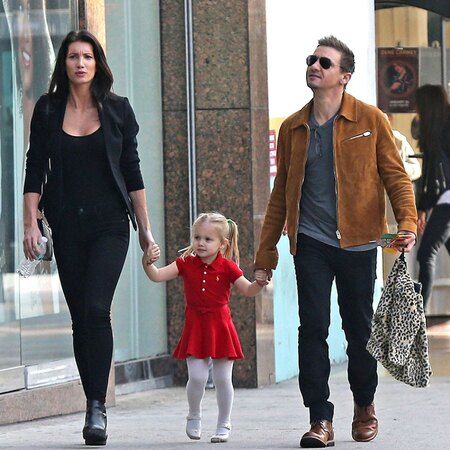 Jeremy Renner and his former wife Sonni Pacheco with their daughter Ava.