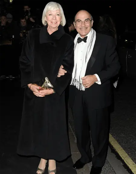 David with his wife Sheila; he will appear next in the show 'His Dark Materials.'