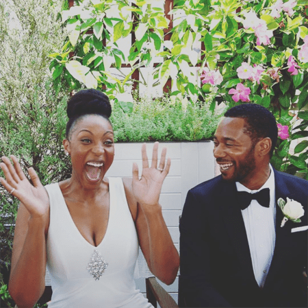 Lisa Berry and her husband Dion Johnstone.