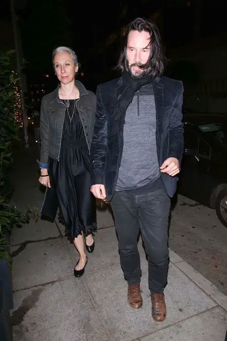 Alexandra Grant and Keanu Reeves were spotted sharing a dinner.