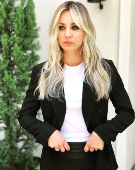 Kaley Cuoco got neck fillers to fill lines on her neck she's had since she was 12.