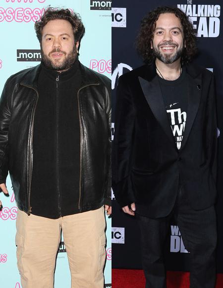 Dan Fogler before and after weight loss, left and right, respectively.