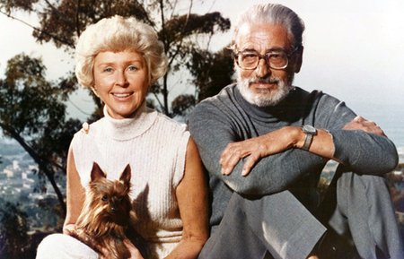 Dr. Seuss with his second wife Audrey Geisel.