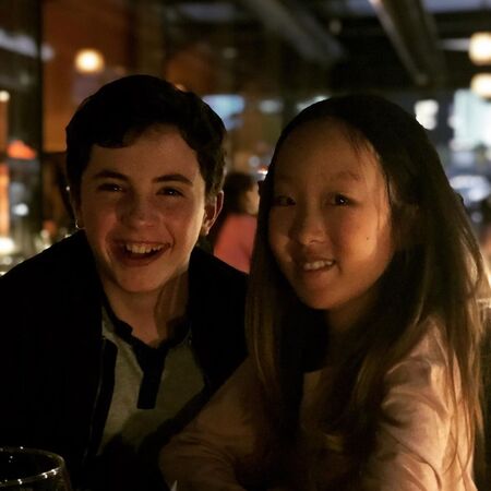 Sophie Jaewon Kim with her 'The Healing Powers of Dude' co-star Jace Chapman.