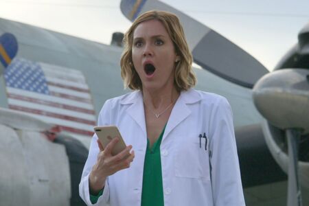 Erinn Hayes as Lola Spratt in the Netflix series Medical Police (2020).