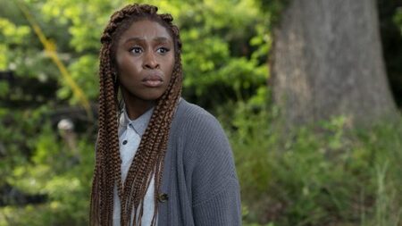 Cynthia Erivo as Holly Gibney in the HBO drama The Outsider.
