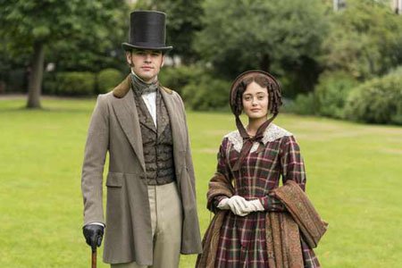 Jack Bardoe and Ella Purnell play in love couple Charles Pope and Lady Maria Grey in the ITV/Epix series Belgravia.