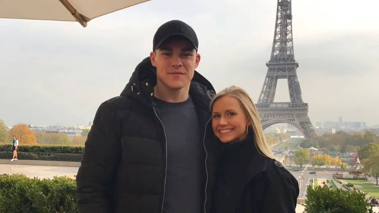 Garry Ringrose and his girlfriend, Ellen Beirne, enjoying their vacation in Paris.