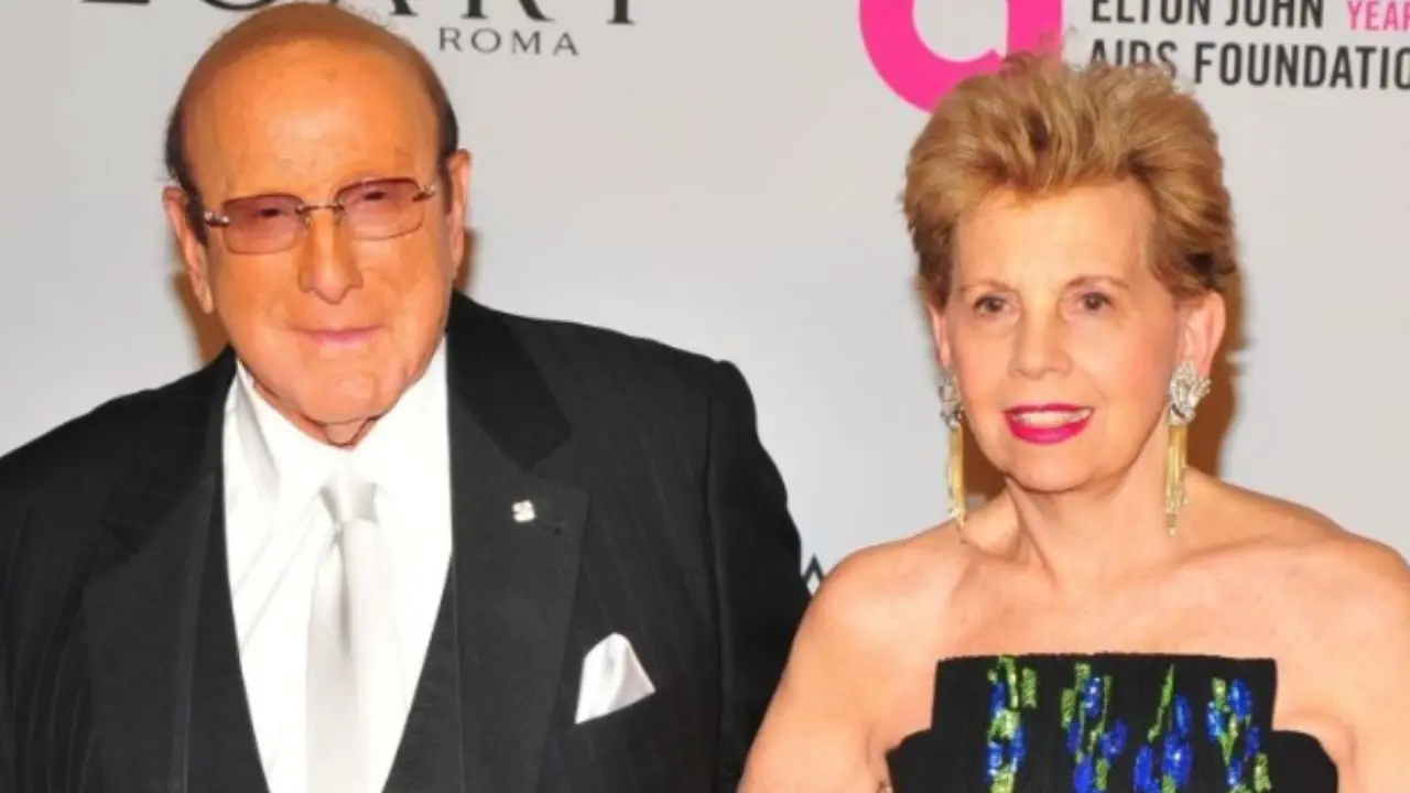 Clive Davis with his ex-wife, Janet Adelberg.