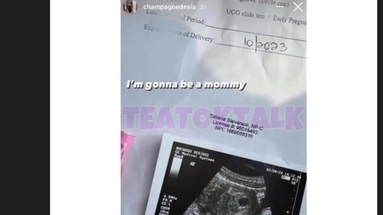 Dez Machado posted an ultrasound of her pregnancy on her Instagram.