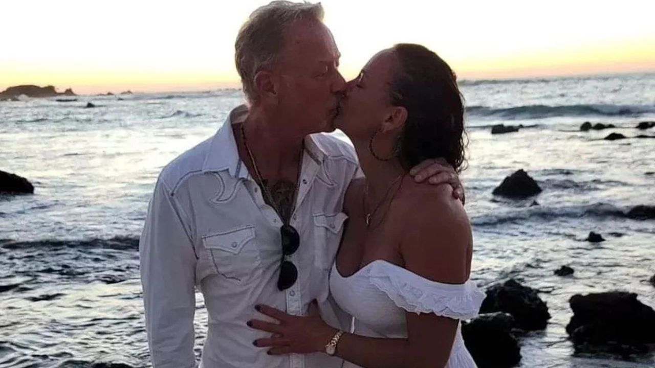 James Hetfield and his new girlfriend, Adriana Gillett.