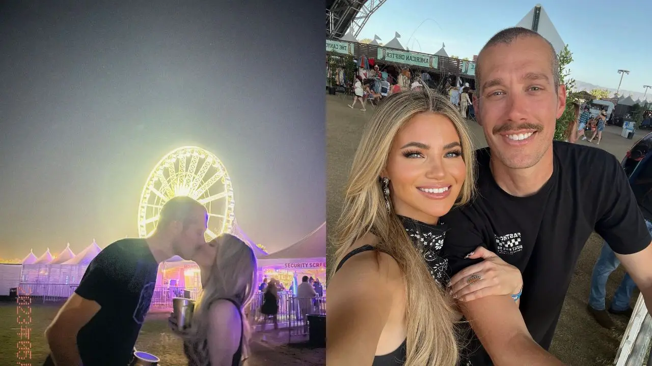 Picture of Amber Lancaster and her boyfriend Matte during Stagecoach Festival.