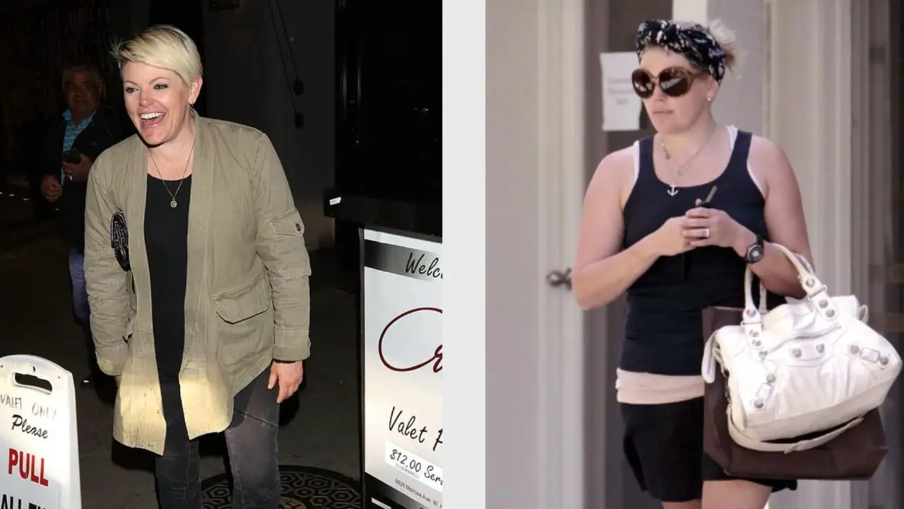 Natalie Maine's before and after weight gain.
