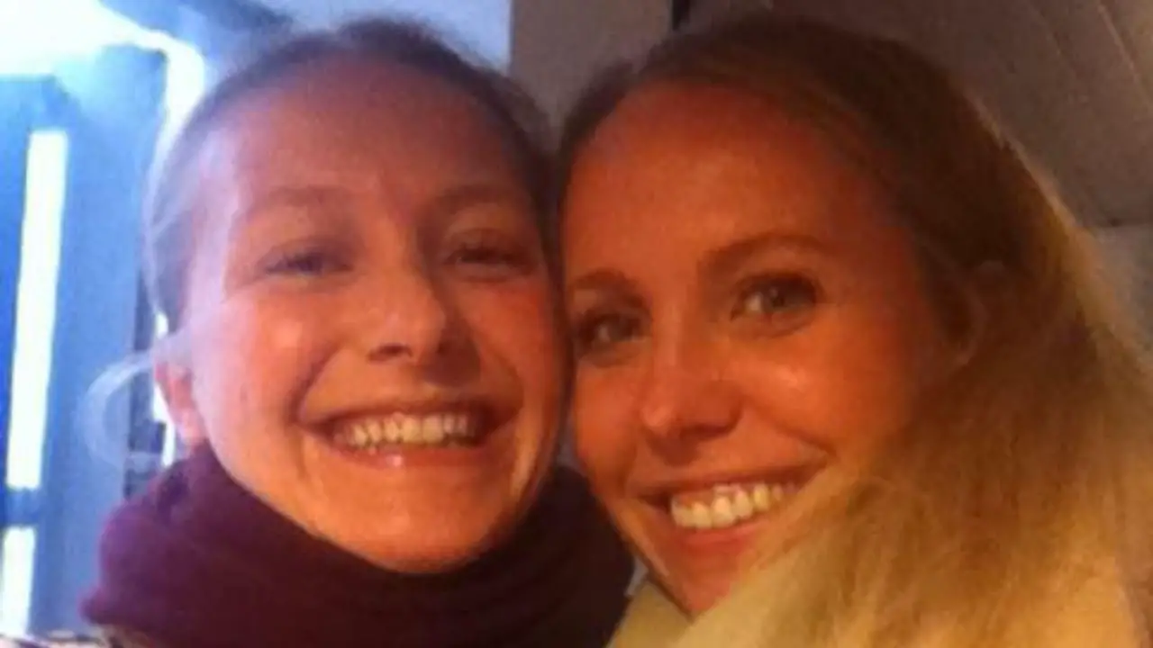 Real-life Pernille Kurzmann Lunden with her mother.