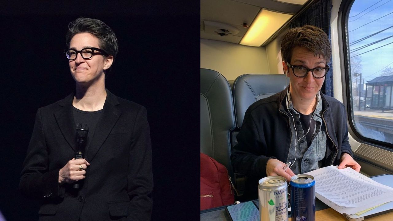 Rachel Maddow's before and after pictures show she has always remained thinner.
