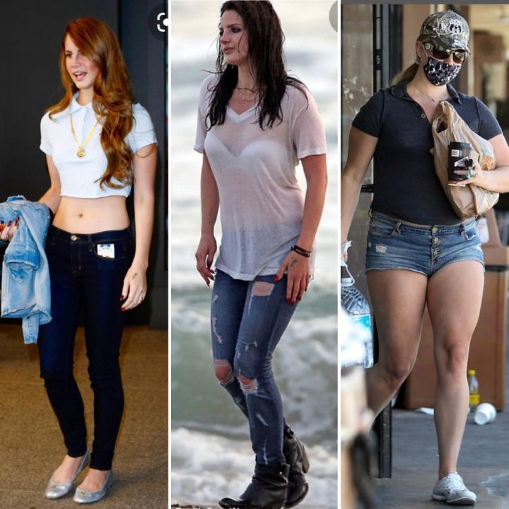 Lana Del Rey's weight gain transformation from fit to fat. celebindepth.com 