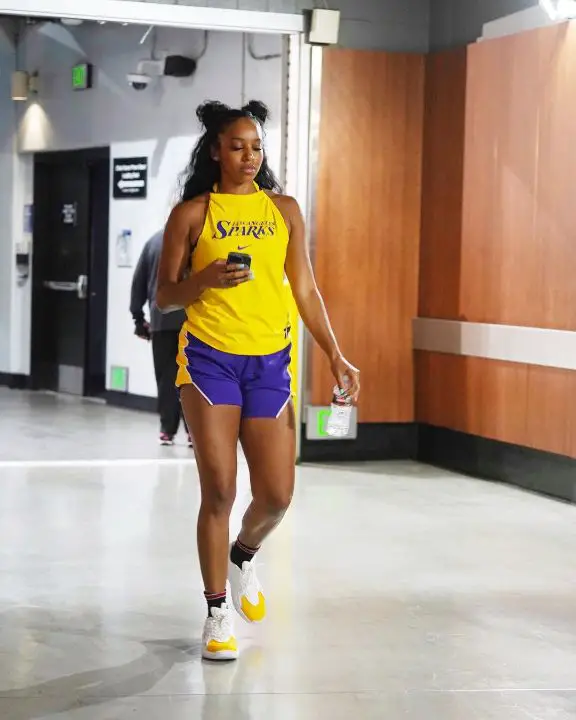 Lexie Brown plays for the Los Angeles Sparks as a baseball player. celebsindepth.com