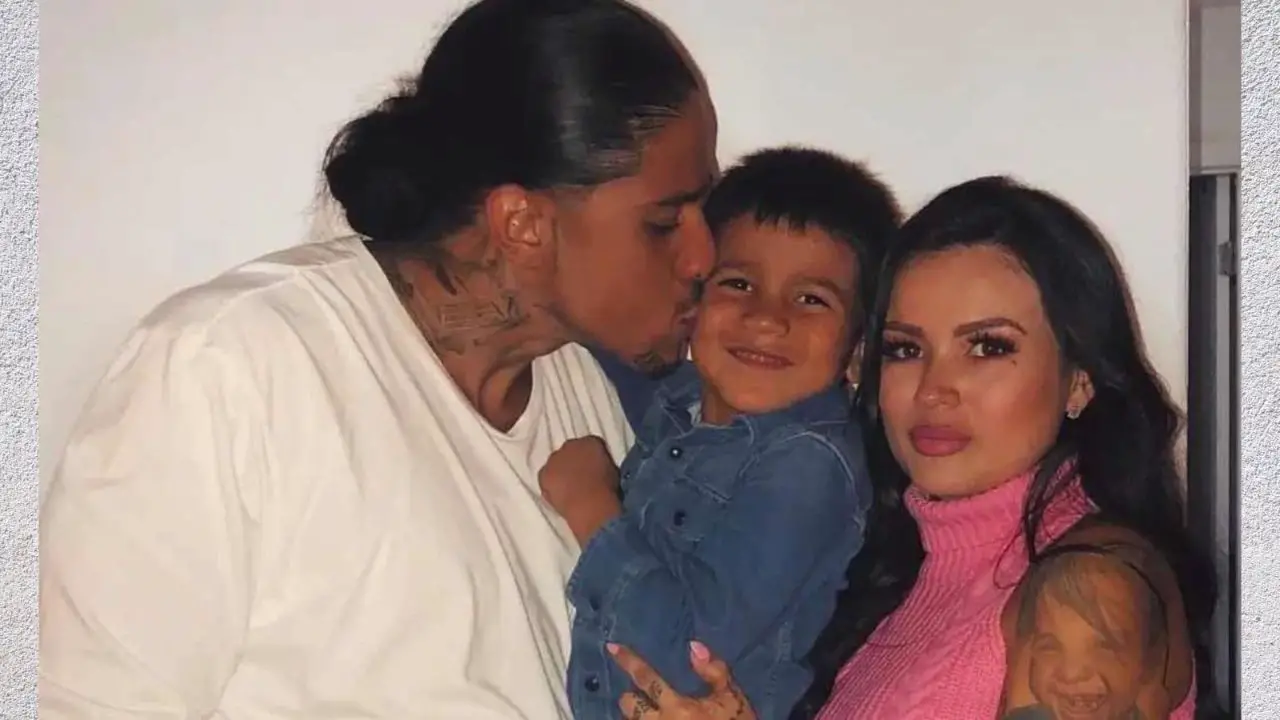 Tatu Baby, with her child and ex-boyfriend, Eddie Soto. celebsindepth.com