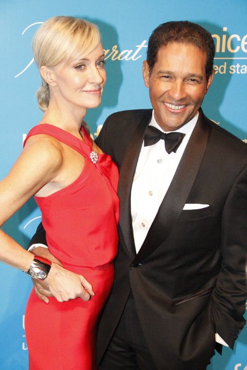 Bryant Gumbel and his wife, Hilary Quinlan, married in 2002. celebsindepth.com