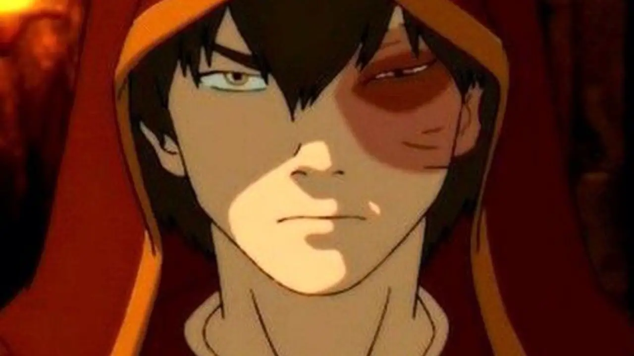 Zuko has a scar on the Left side of his face. celebsindepth.com