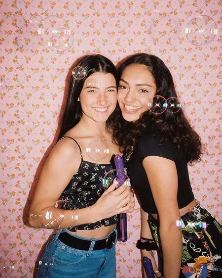 Avani Gregg with her Hype House bestie, Charli D'Amelio.