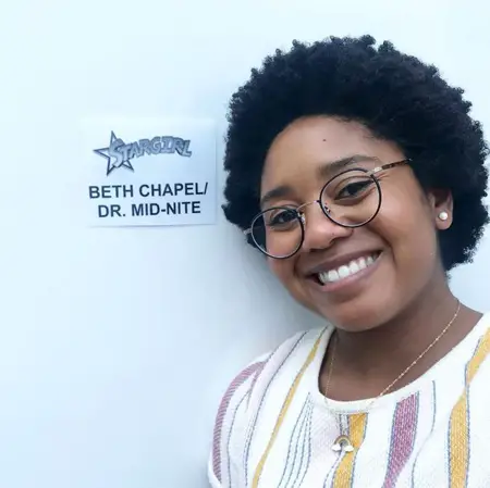 Anjelika Washington plays Beth Chapel / Doctor Mid-Nite in The CW series Stargirl.