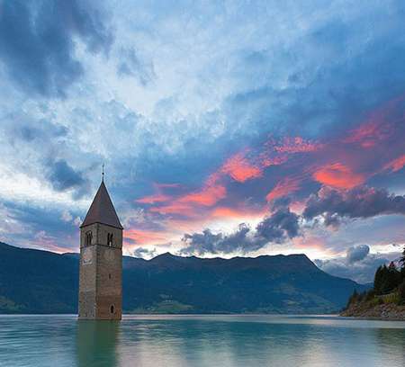 Curon Netflix flming location is a real place in the Northern Italy.