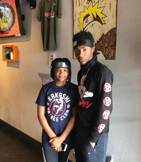Jonathan Daviss and his little sister are fans of Kakashi Hatake from the Naruto anime and manga.