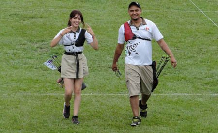 Valentina Acosta Giraldo took up archery when she was young.
