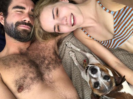 Willa Fitzgerald and her boyfriend Gabe Kennedy live together along with their dog Birdie.