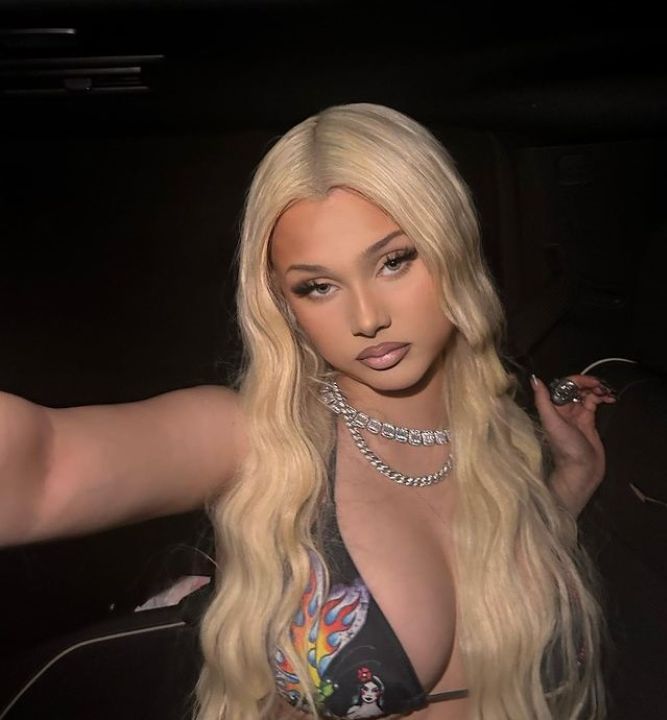 Alabama Barker now has bigger boobs after undergoing breast augmentation. celebsindepth.com