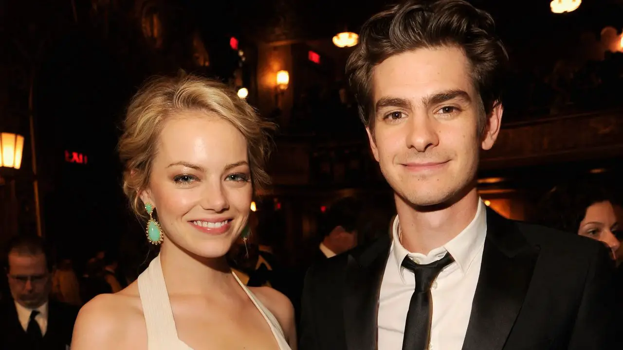 Andrew Garfield and his ex-girlfriend, Emma Stone. celebsindepth.com