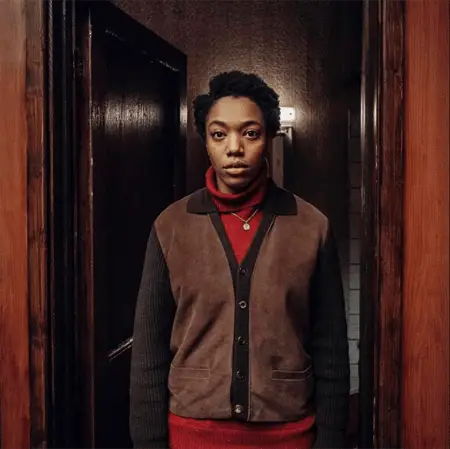 Naomi Ackie playing a character in a movie.