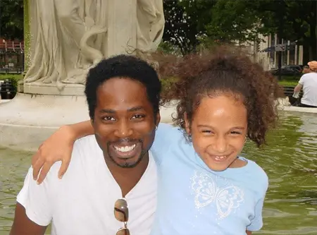 Aurora Perrineau with her father Harold Perrineau, who is also an actor.