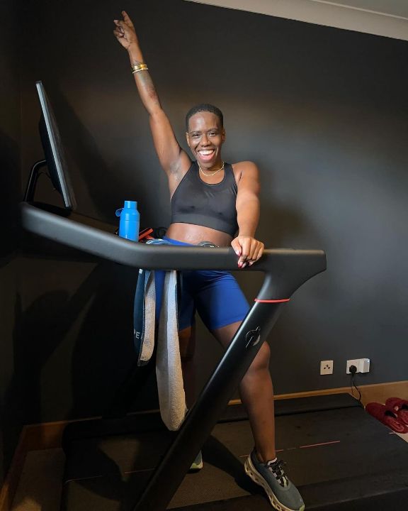 Candice Brathwaite has always enjoyed workouts. celebsindepth.com