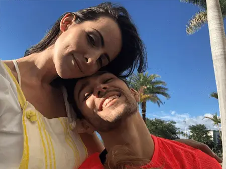 Emily Cannon and Max Schneider enjoying vacation together.