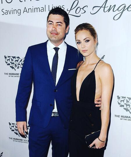 Laura Vandervoort with her boyfriend Shawn Piller.
