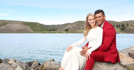 Te Kohe Tuhaka and his spouse Larissa Dyke.