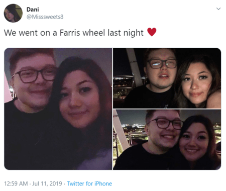 Ghost Aydan and his girlfriend / GF Danielle Sweets / Dani / Miss Sweets.