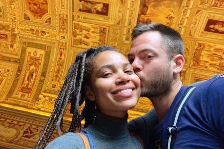 The girlfriend and boyfriend couple Nesta Cooper and Pete Van Auker began dating after meeting on the set of #REALITYHIGH.