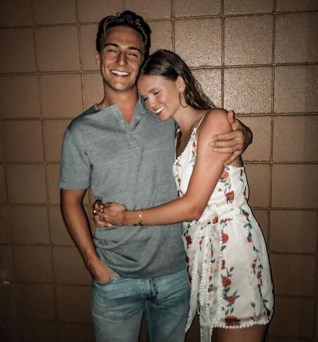 Evan Roderick with his girlfriend Lauren.