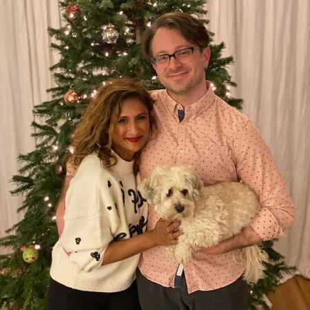 Sarayu Rao Blue with her husband Jonathan M. Blue.