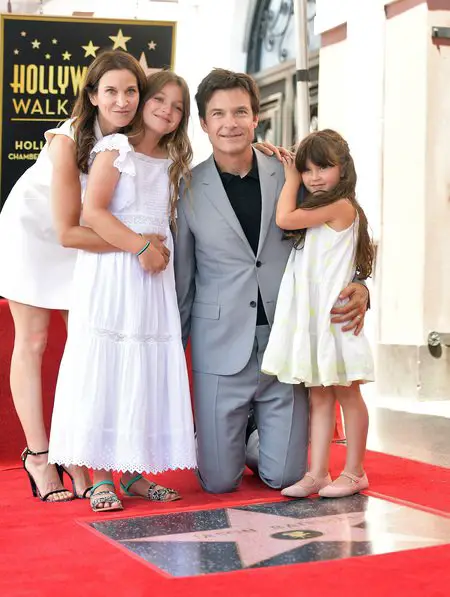 Jason Bateman with his wife, Amanda Anka, and daughters, Francesca Nora Bateman and Maple Sylvie Bateman.