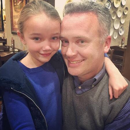 Actress Laurel Emory with her father.