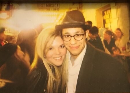 David Del Rio and his wife Katie Wallace first met at the Richard Rodgers Theatre.